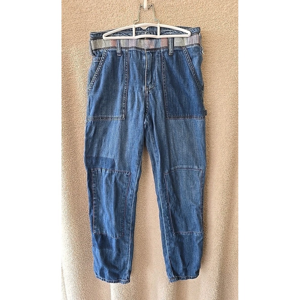 Anthropologie Pilcro And The Letterpress Patchwork Carpenter Jeans Womens 27‎